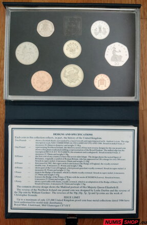 Sada Veľká Británia 1987 proof