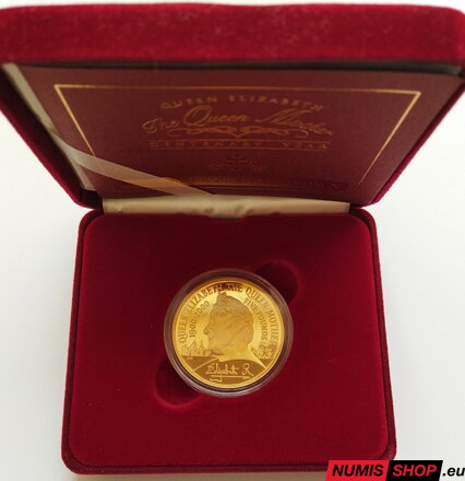 5 pounds Veľká Británia - 2000 - Queen Mother - GOLD PROOF