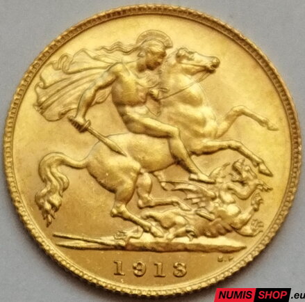 Veľká Británia - Half sovereign - 1913