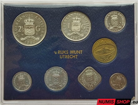 Holandské Antily - sada mincí 1980 - UNC