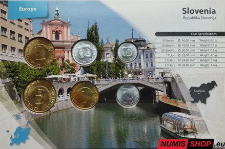 Slovinsko - sada mincí mix - UNC