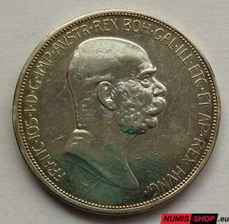 RU - František Jozef I. - 5 korona 1908 bz