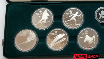 Kanada 1985-87 - 10 x 20 dollars (1 oz Ag) - WOG Calgary 1988