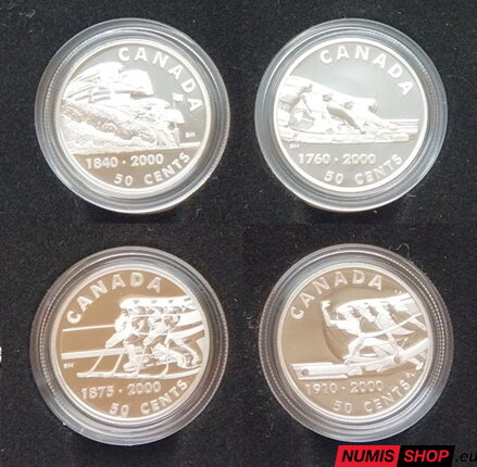 Kanada - 4 x 0,5 dollar (Ag) - 2000 - športy