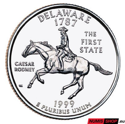 USA Quarter 1999 - Delaware - D - UNC