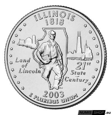USA Quarter 2003 - Illinois - P - UNC