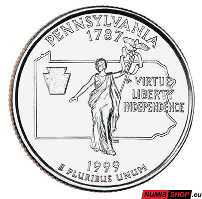 USA Quarter 1999 - Pennsylvania - P - UNC