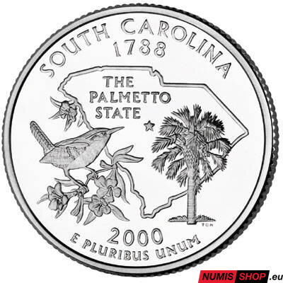 USA Quarter 2000 - South Carolina - D - UNC