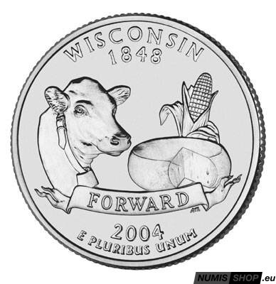 USA Quarter 2004 - Wisconsin - P - UNC