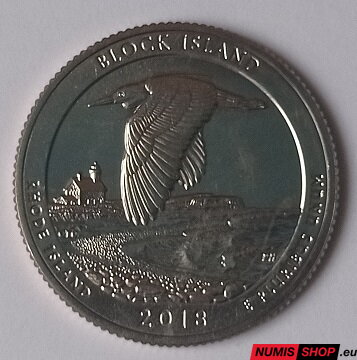 USA Quarter 2018 - Block Island National Wildlife Refuge - D - UNC