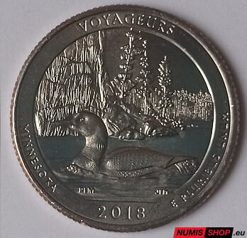 USA Quarter 2018 - Voyageurs National Park - P - UNC