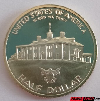 USA - 1982 - Silver half dollar - 250th Anniversary of George Washington's Birth - PROOF