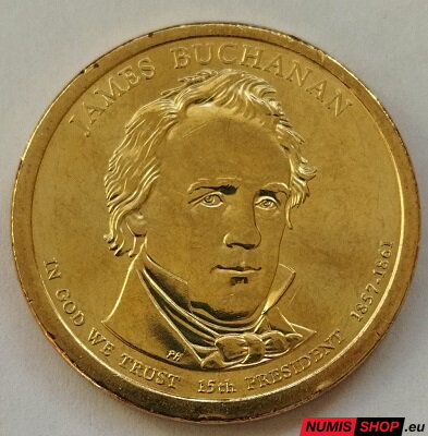 USA Presidential 1 dollar - 2010 - 15th James Buchanan - D