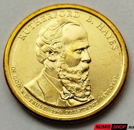 USA Presidential 1 dollar - 2011 - 19th Rutherford B. Hayes - P