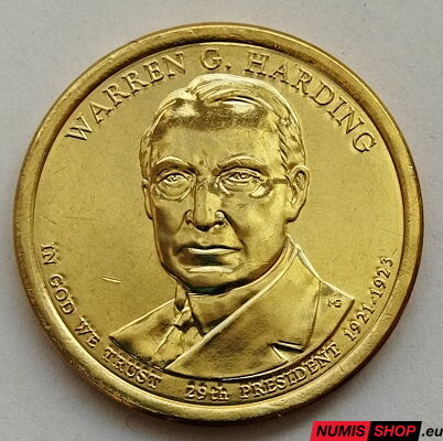 USA Presidential 1 dollar - 2014 - 29th Warren G. Harding - D