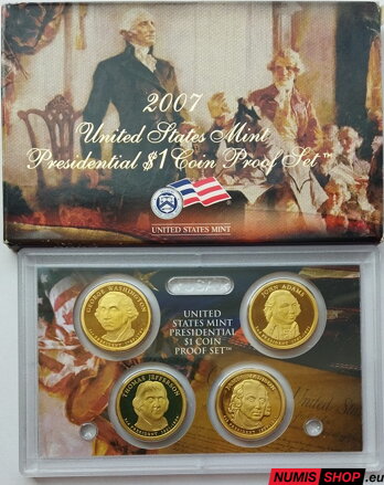 USA Presidential 1 dollar PROOF set - 2007 