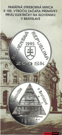 200 Sk Slovensko 1995 - Električka - leták