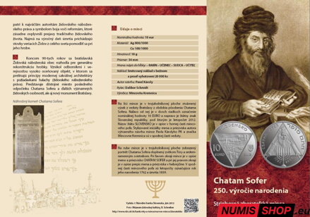 10 eur Slovensko 2012 - Chatam Sofer - BU