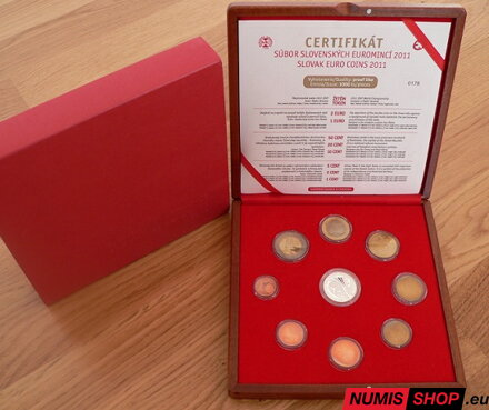 Sada mincí SR 2011 - MS v hokeji - PROOF - luxusné prevedenie