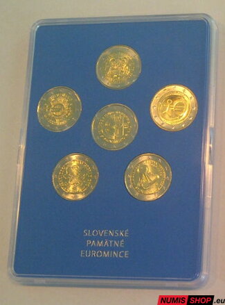 Sada pamätných 2-euro mincí - NBS - privátne vydanie
