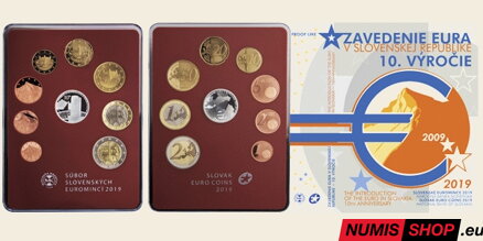 Sada mincí SR 2019 - Zavedenie eura v SR - PROOF