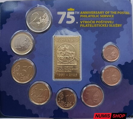 Sada mincí SR 2025 - 75 rokov POFIS – Poštová filatelistická služba