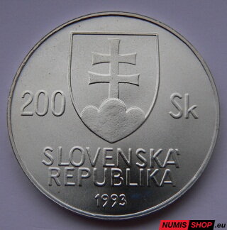 200 Sk Slovensko 1993 - Kollár - PROOF