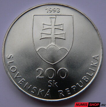 200 Sk Slovensko 1993 - Slovenčina - PROOF