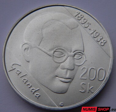 200 Sk Slovensko 1995 - Galanda - PROOF