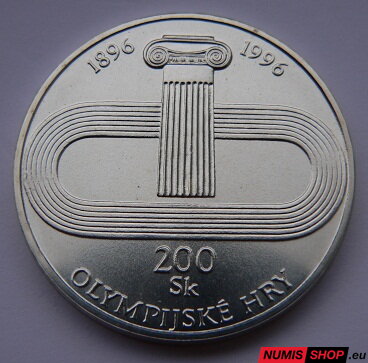 200 Sk Slovensko 1996 - Atlanta - PROOF