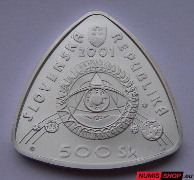 500 Sk Slovensko 2001 - 3. tisícročie - PROOF