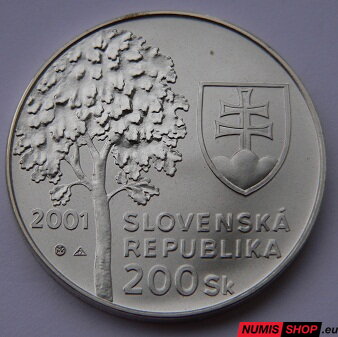 200 Sk Slovensko 2001 - Dubček - PROOF