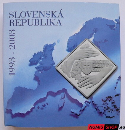 1000 Sk Slovensko 2003 - 10 rokov SR - PROOF