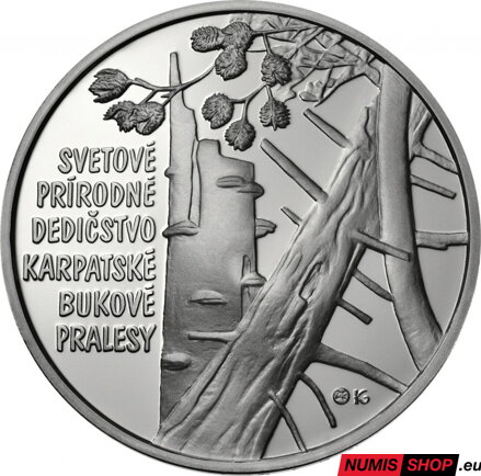 10 eur Slovensko 2015 - Karpatské bukové pralesy - PROOF