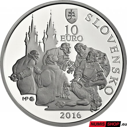 10 eur Slovensko 2016 - Jesenius - PROOF 