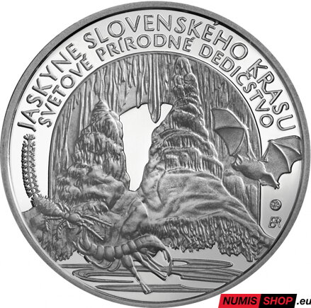 10 eur Slovensko 2017 - Jaskyne Slovenského krasu - PROOF
