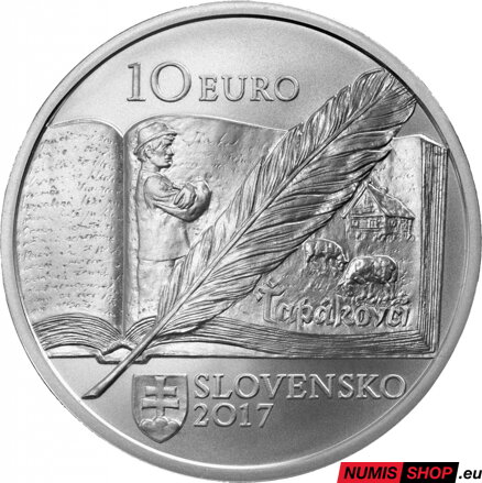 10 eur Slovensko 2017 - B. S. Timrava - PROOF