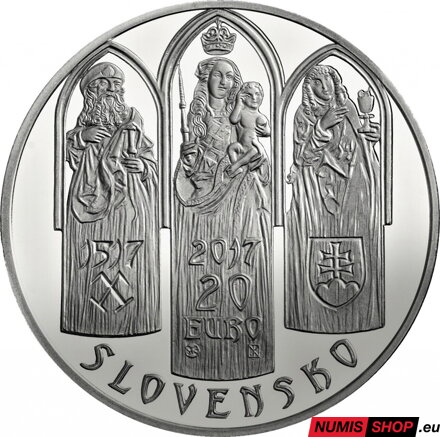 20 eur Slovensko 2017 - Pamiatková rezervácia Levoča - PROOF