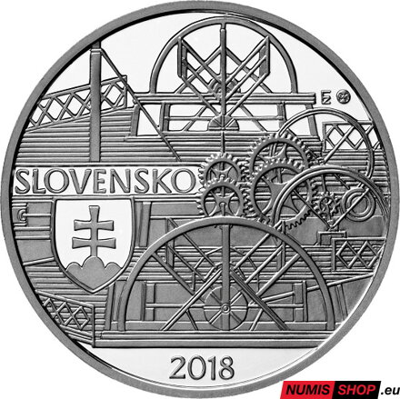 10 eur Slovensko 2018 - Prvý parník v Bratislave - PROOF