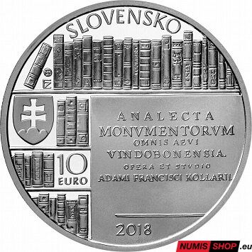 10 eur Slovensko 2018 - Adam František Kollár - PROOF