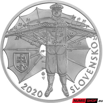 10 eur Slovensko 2020 - Štefan Banič - BK