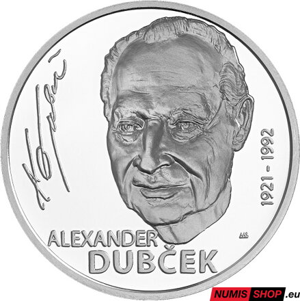 10 eur Slovensko 2021 - Alexander Dubček - BK