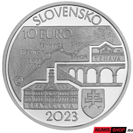 10 eur Slovensko 2023 - Spustenie parnej prevádzky na železničnej trati Bratislava – Trnava - BK