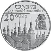20 eur Slovensko - Pamiatková rezervácia Trnava - PROOF