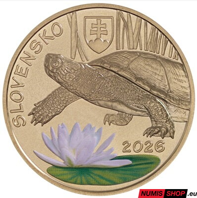 5 eur Slovensko 2026 - Korytnačka močiarna