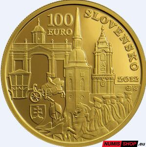 100 eur Slovensko 2012 - Korunovácia Karola III.