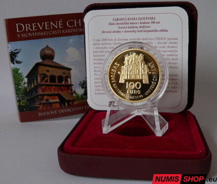 100 eur Slovensko 2010 - Drevené chrámy