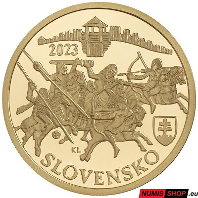 100 eur Slovensko 2023 - Samova ríša - Pamätný list