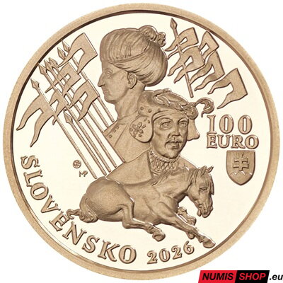 100 eur Slovensko 2026 - Bitka pri Moháči