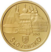 100 eur Slovensko 2010 - Drevené chrámy